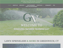 Tablet Screenshot of greenviewsprinklers.com